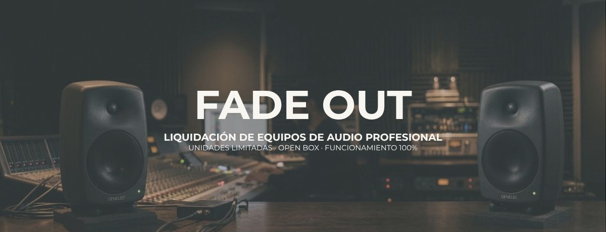 Fade Out — Liquidación de equipos de audio profesional